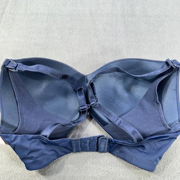 Auden Women's Size 36DD Nursing Bra Lightly Lined Wireless 2 Way Straps Blue New - Picture 14 of 14
